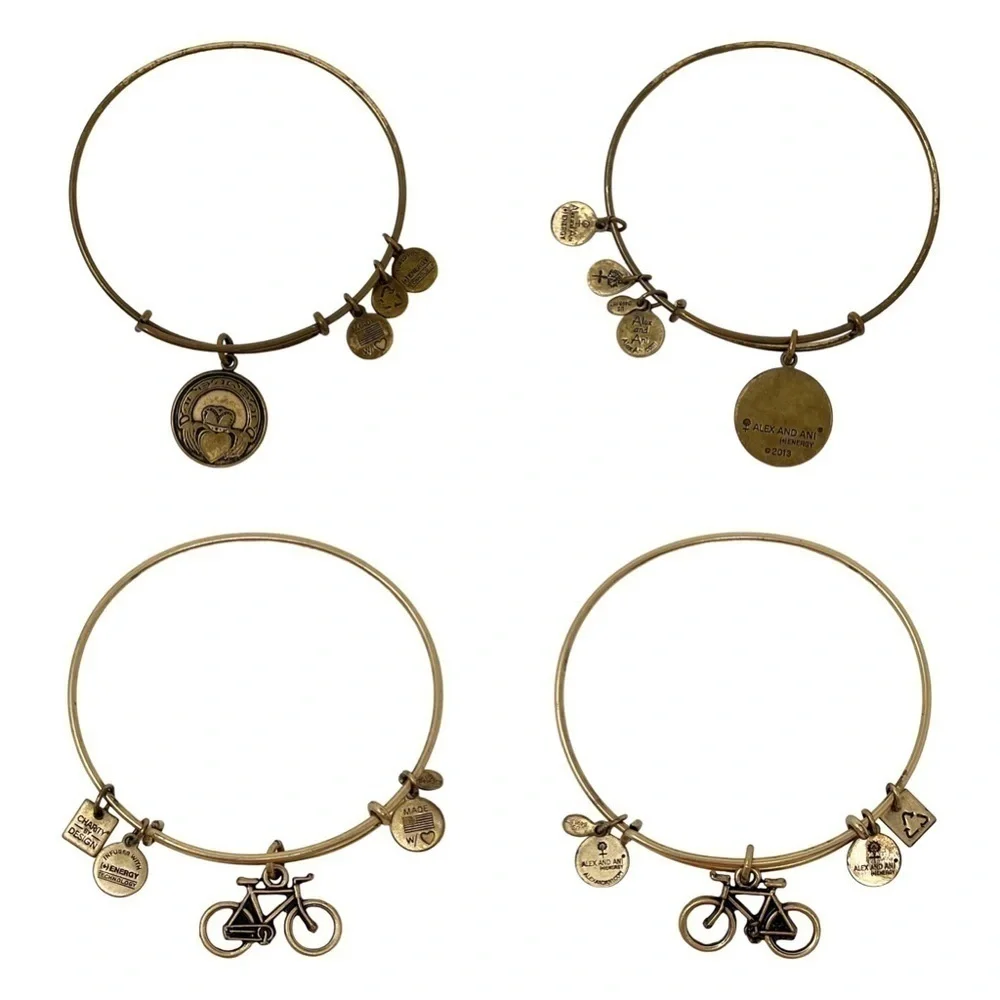 Alex & Ani Lot Of 6 Mixed Bangle Bracelets